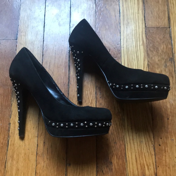 Black Steve Madden Platform Heels - Picture 3 of 8
